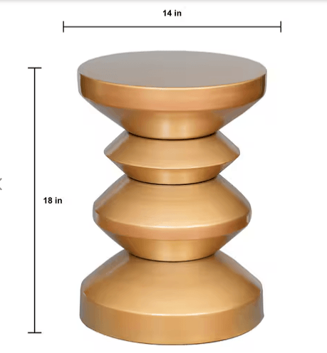 Gold Caesar Side Table