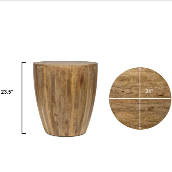 Olivia Drum Side Table | Tea Table
