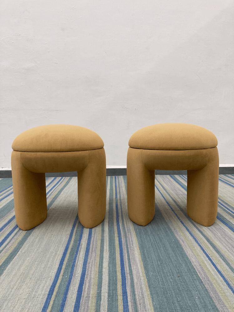 Aura Ottoman | Fabric Upholstery
