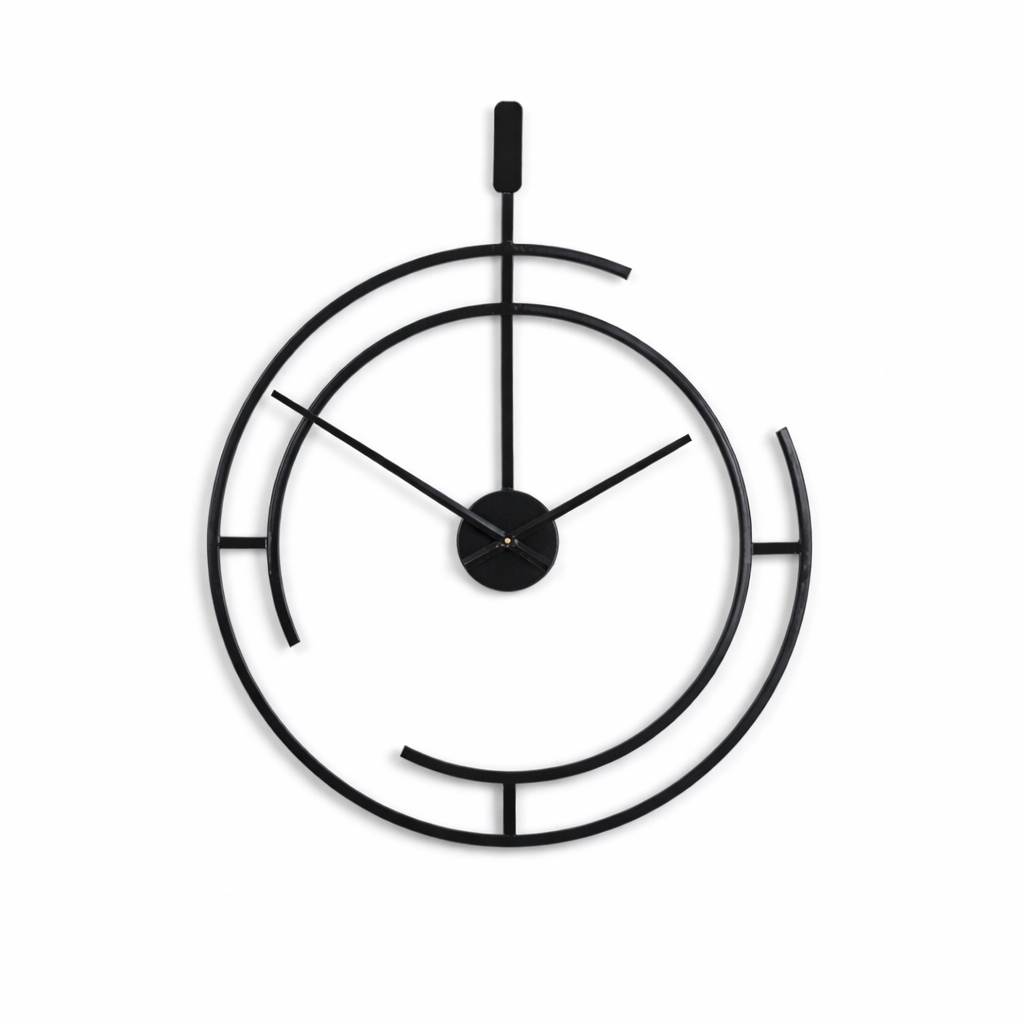 Rustic Metal Wall Clock for Living Room Office and Home Decor | 24 Inches