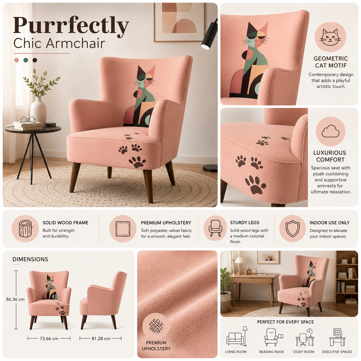Purrfectly Chic Armchair