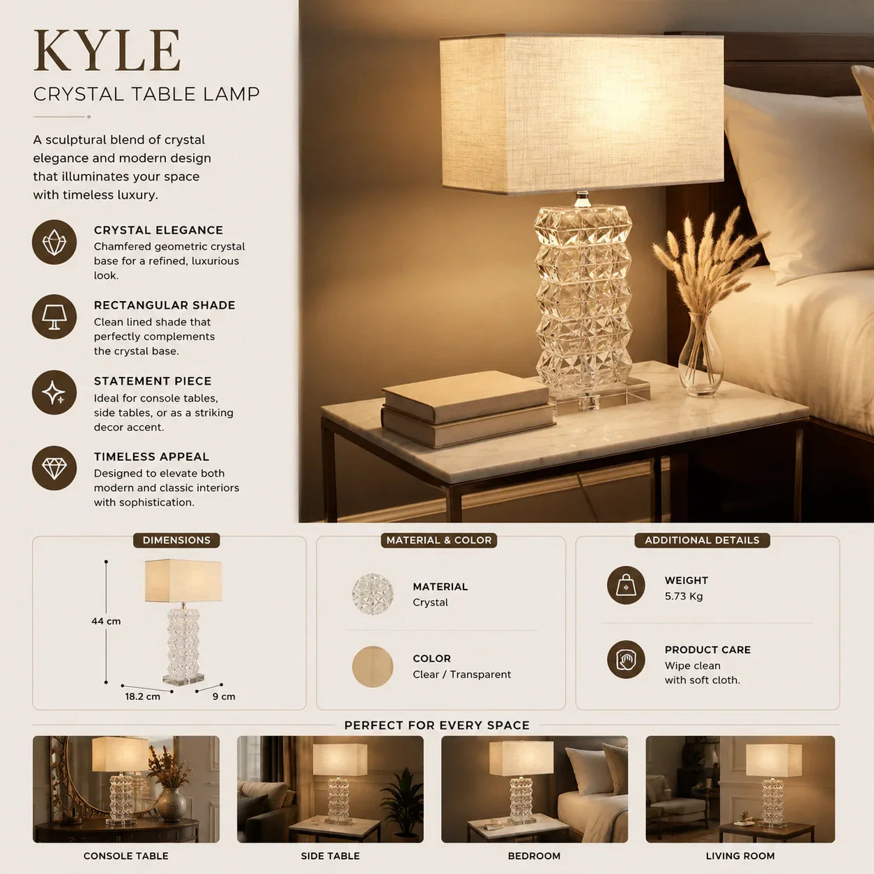 Kyle Table Lamp With Shade