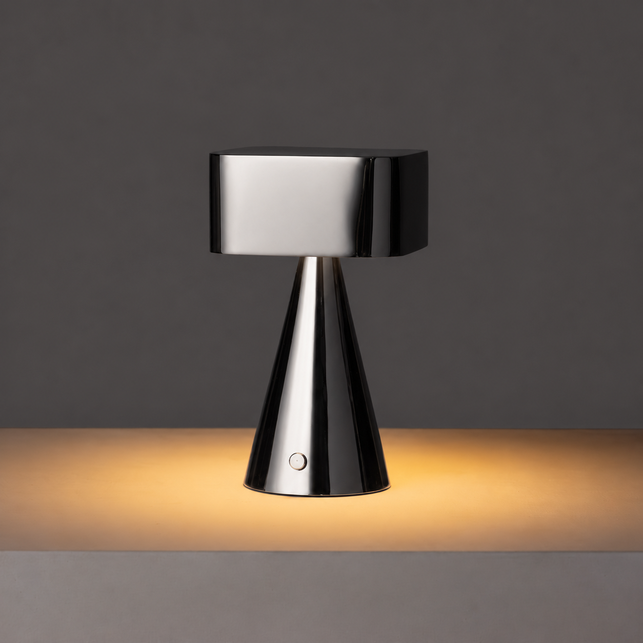 Chrome Portable Lamp