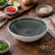 Stylish Grey Ceramic Siyana Bowl | Round Serveware For Home & Restaurant