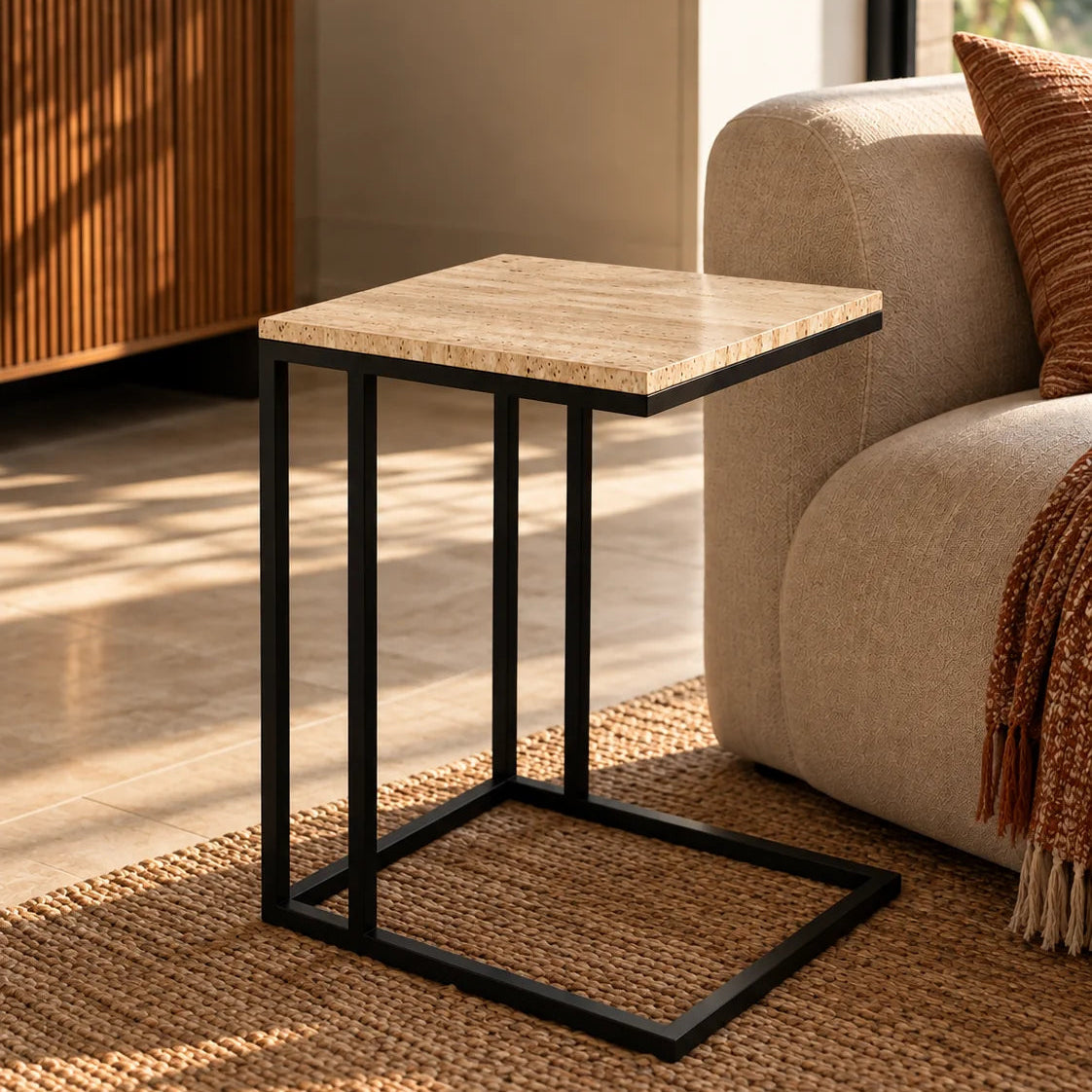 Marble C Side Table | Small Table for Living Room | Sofa Side Table | End Table