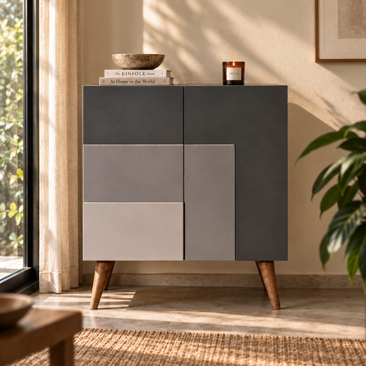 Quebec Grey Cabinet