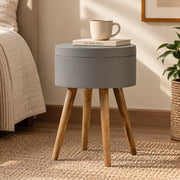 Grey Painted End Table