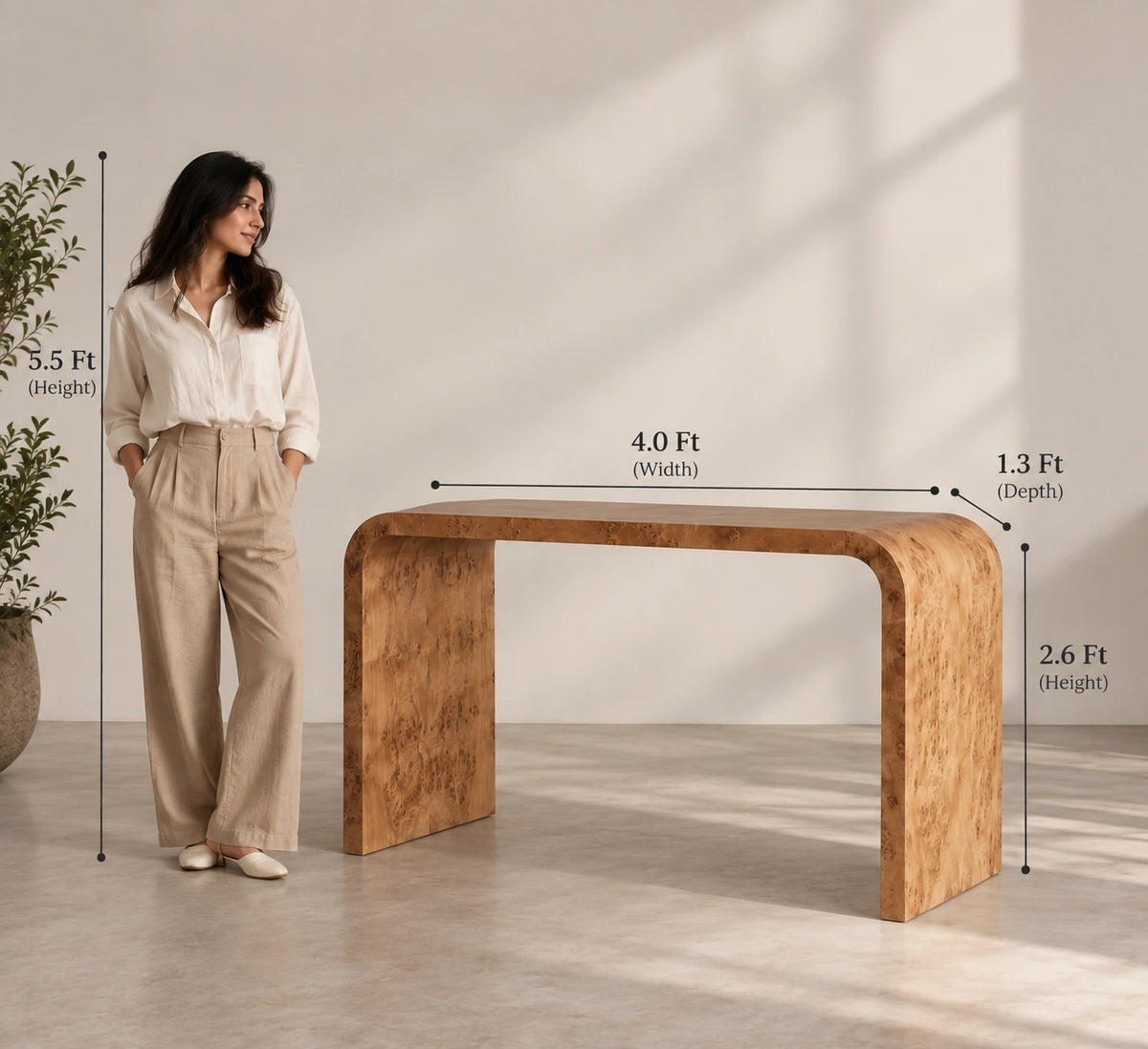 Burkin Foyer Console Table | Entryway Table