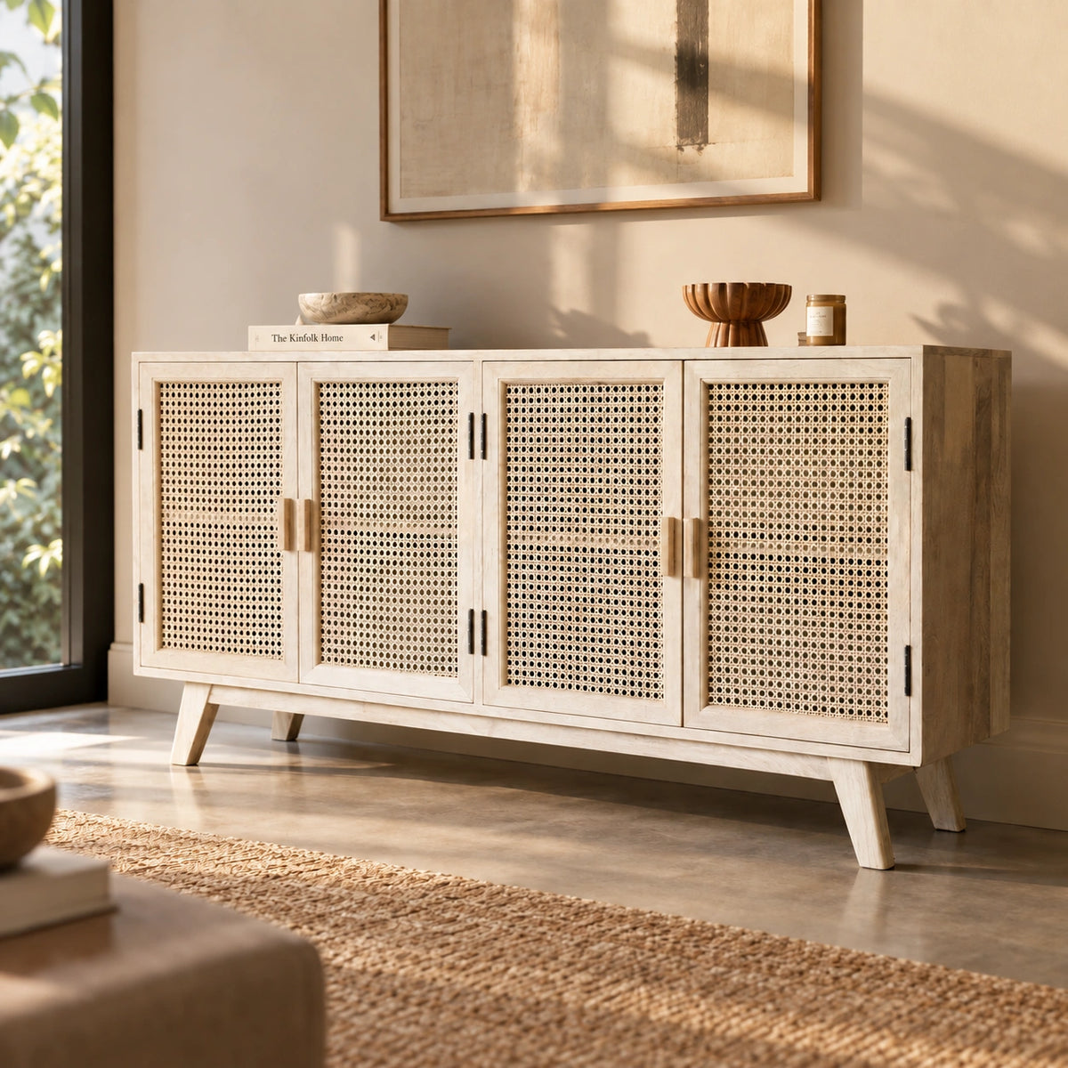 Wooden Sideboard Cabinet For Living Room | Wood Storage Cabinet