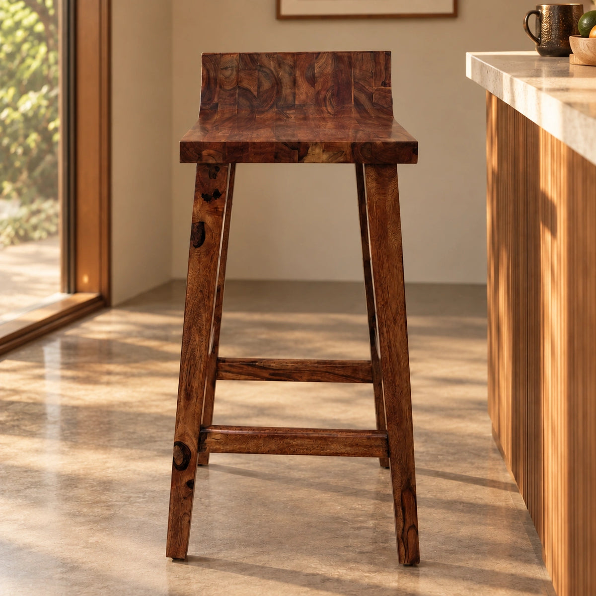 Wooden Chair & Stool | Wood Bar Table For Home And Cafe