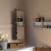 Rectangular Long Rotating Mirror | Wrought Iron 360° Floor Mirror for Bedroom | Full Length Mirror