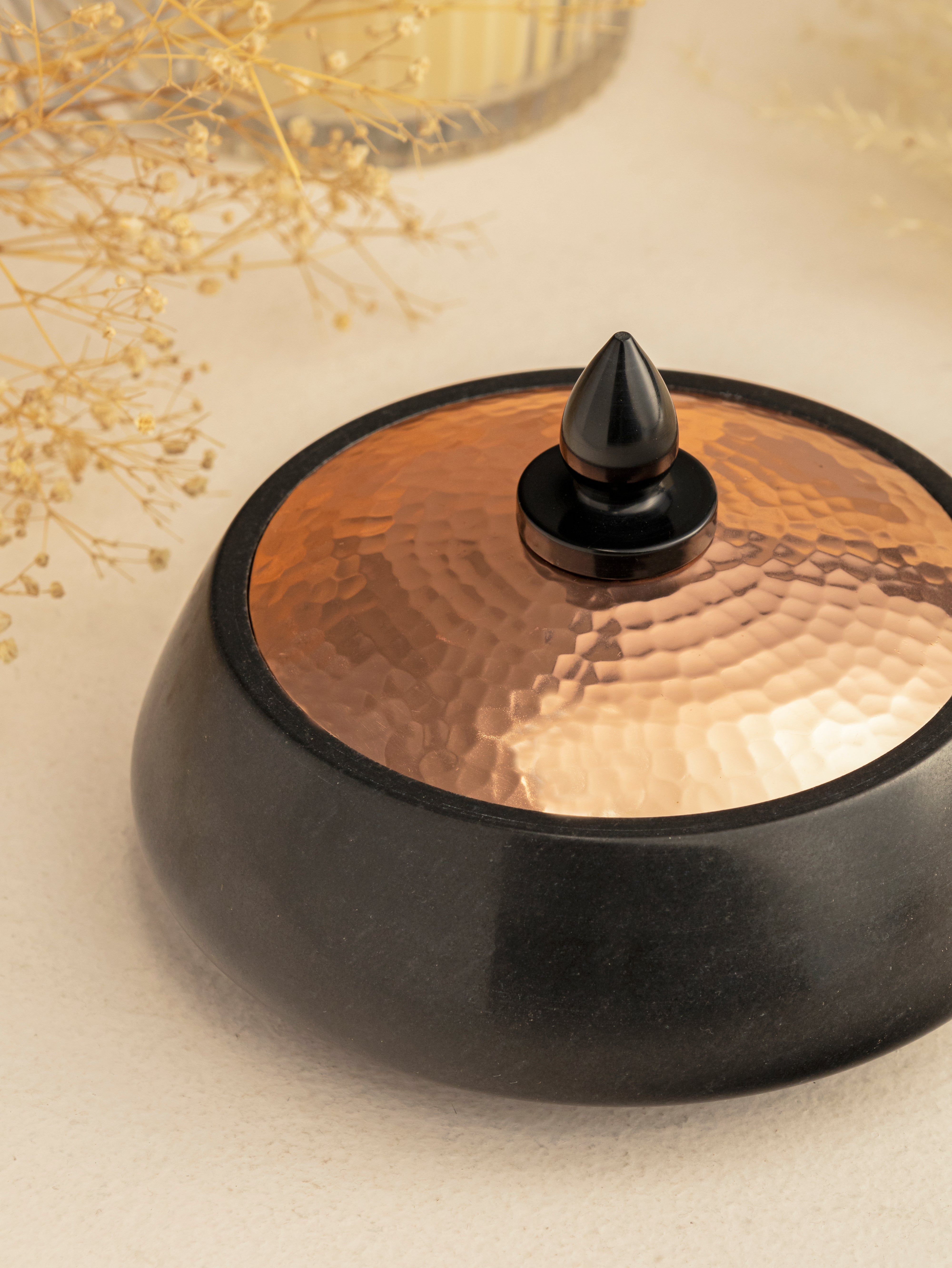 Trinket Box-Black Marble