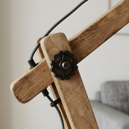Calder Wooden Task Lamp