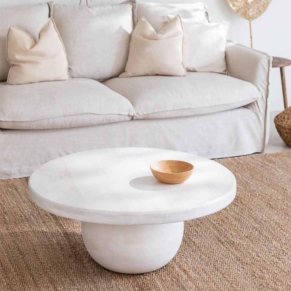 Golem Solid Mango Wood Coffee Table for Living Room |  Luxurious Center Table