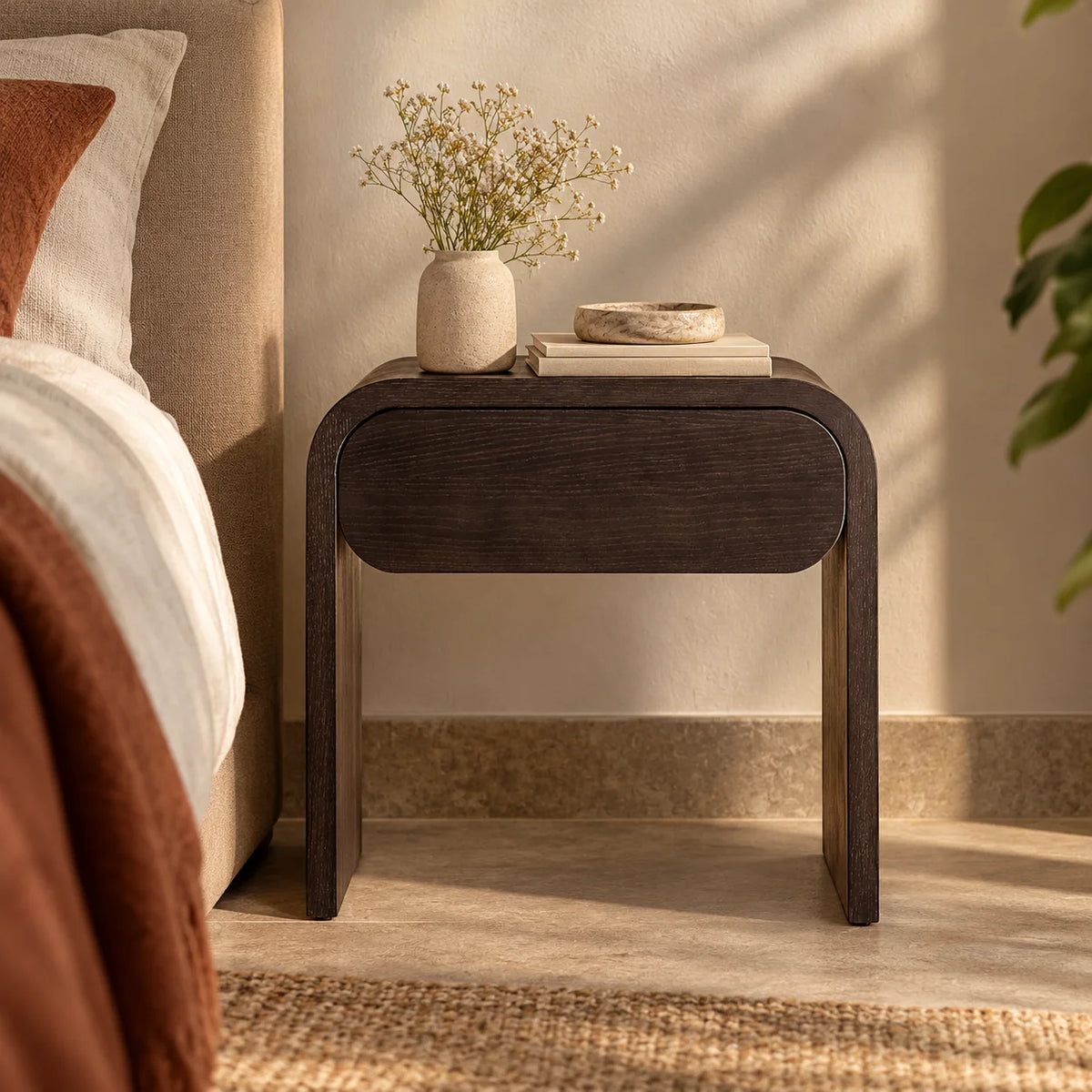 Zayvora Teak Wood Bedside