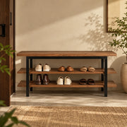 Zenith Teak Wood Shoe Rack