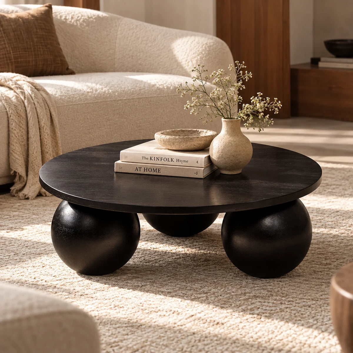 Ala Noir Coffee Table | Mango Wood Tea Table | Wooden Center Table For Living Room