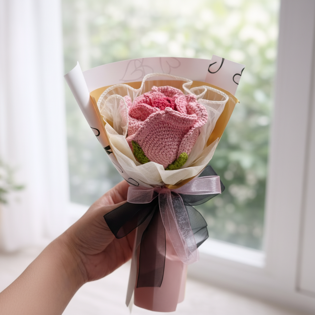 Crochet Thai Rose Bouquet
