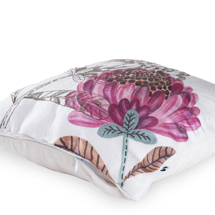 Floret Cushion Cover For Bedroom | Pillow Case For Sofa