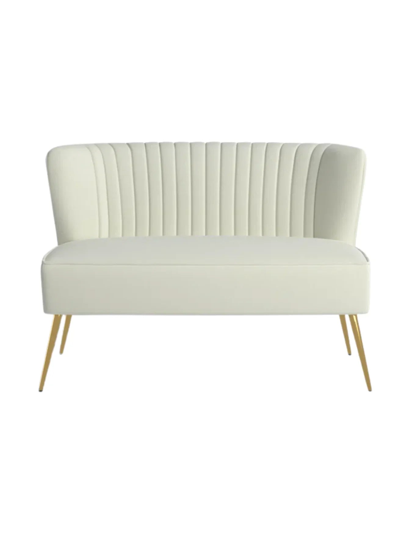 Velvet 2-Seat Armless Loveseat