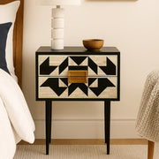 Inlay Marvin Bedside Table with Legs - Kingsley