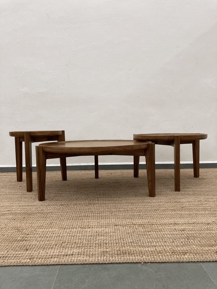 Waldo Coffee tables - Set of 3 | Solid teak wood