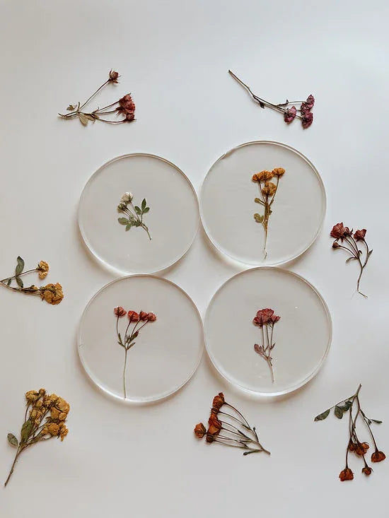 Floral Coasters Set of 2