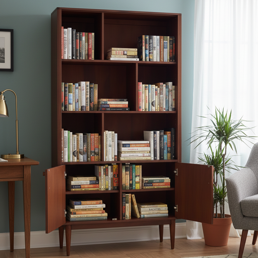 Midtown Bookshelf | Acacia Wood