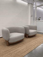 Bete Armchair | Fabric Upholstery, Solid Ash Wood