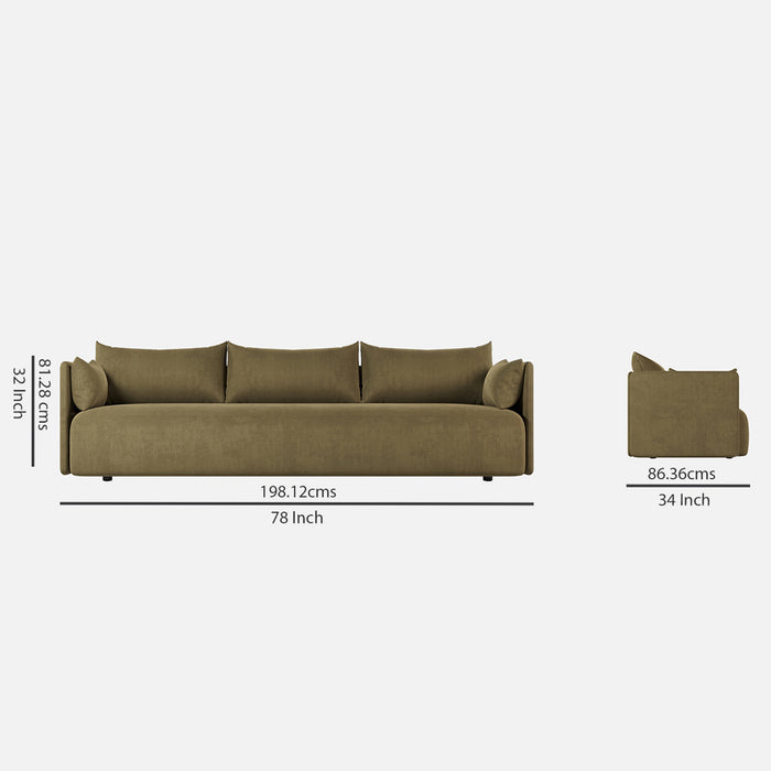 Ralph Fabric 3 Seater Sofa