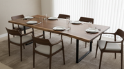 Live Edge Table | Acacia Wood, Stainless Steel