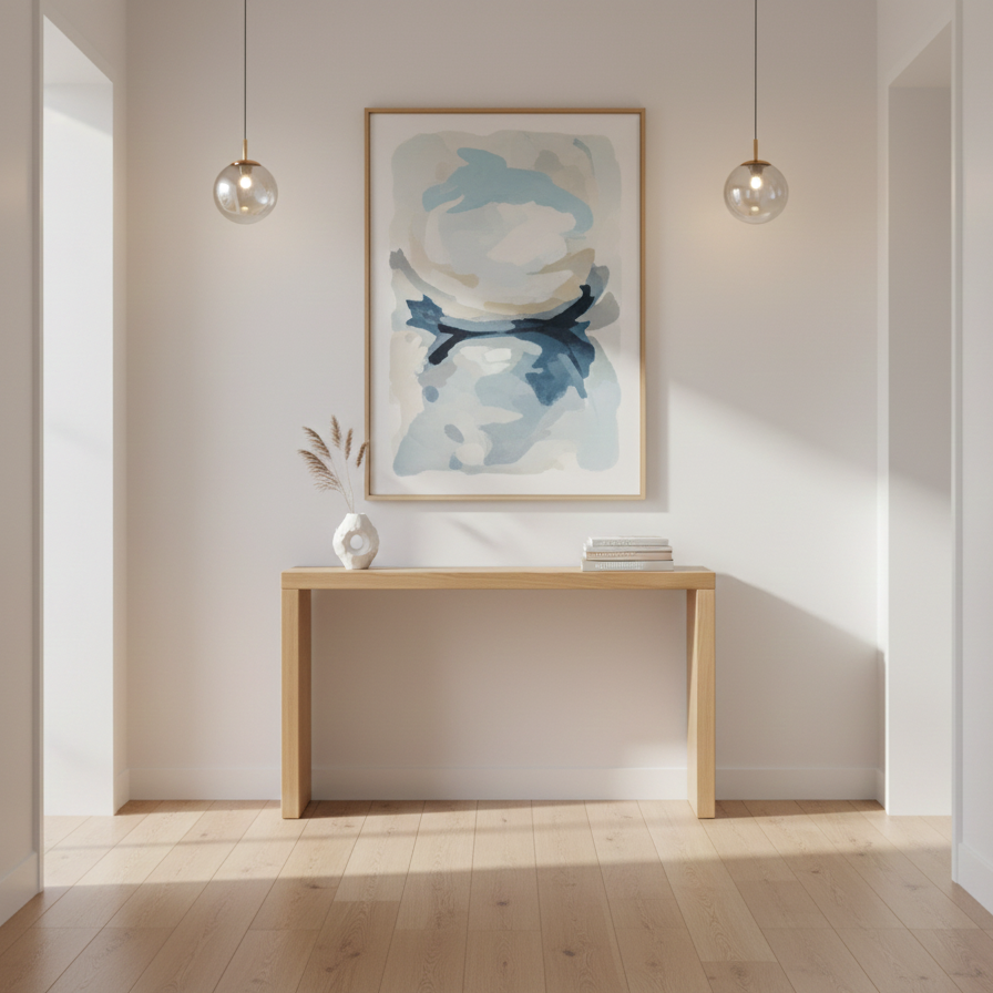 Linear Edge Console | Babul/Mango Wood