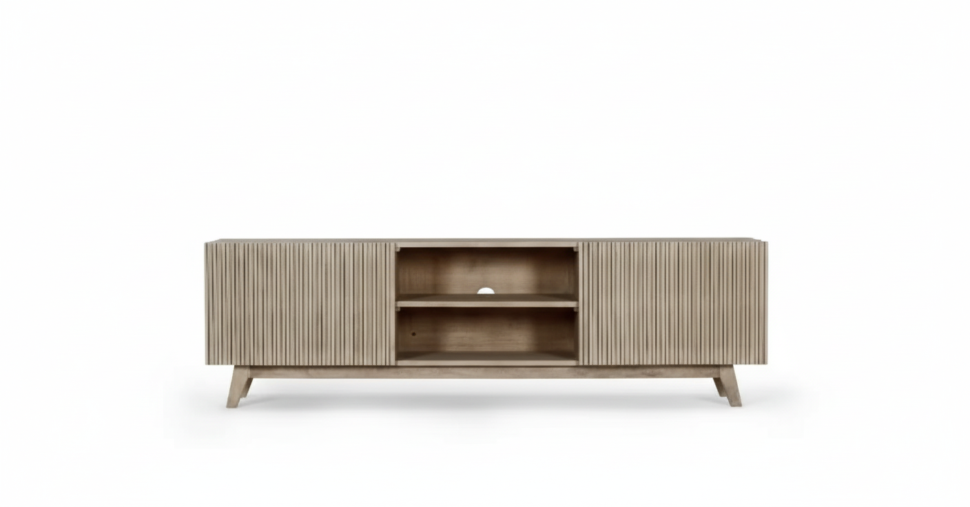 Slatted Tvc | Mango Wood