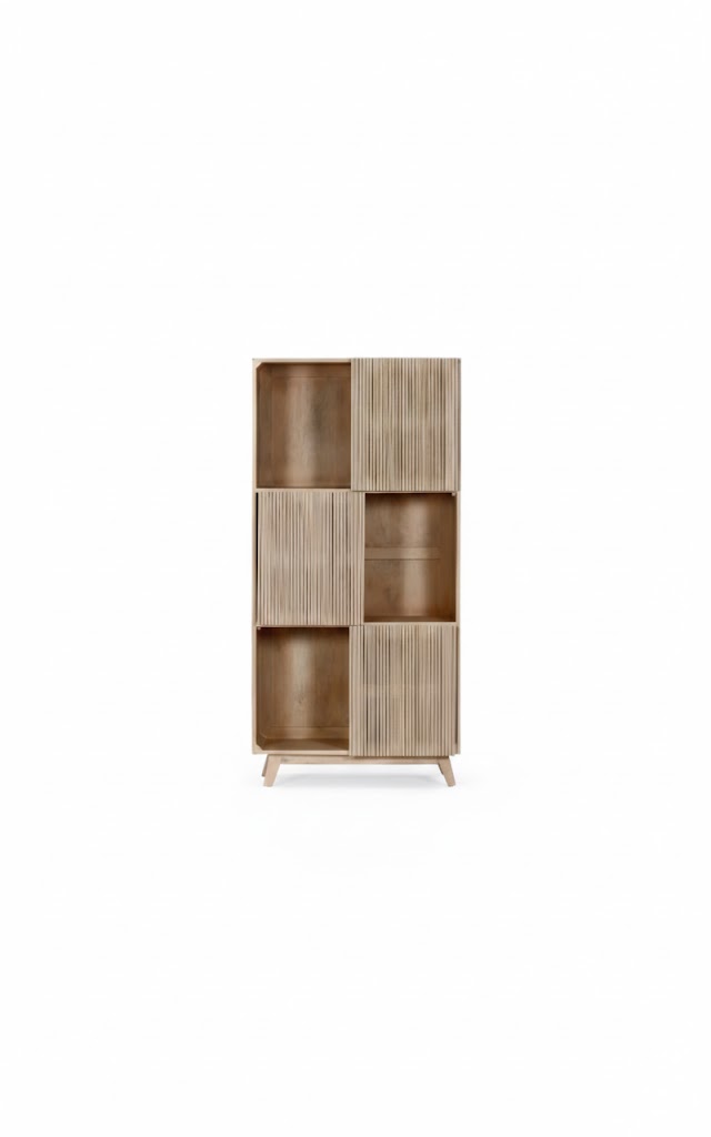 Slatted Wardrobe | Mango Wood