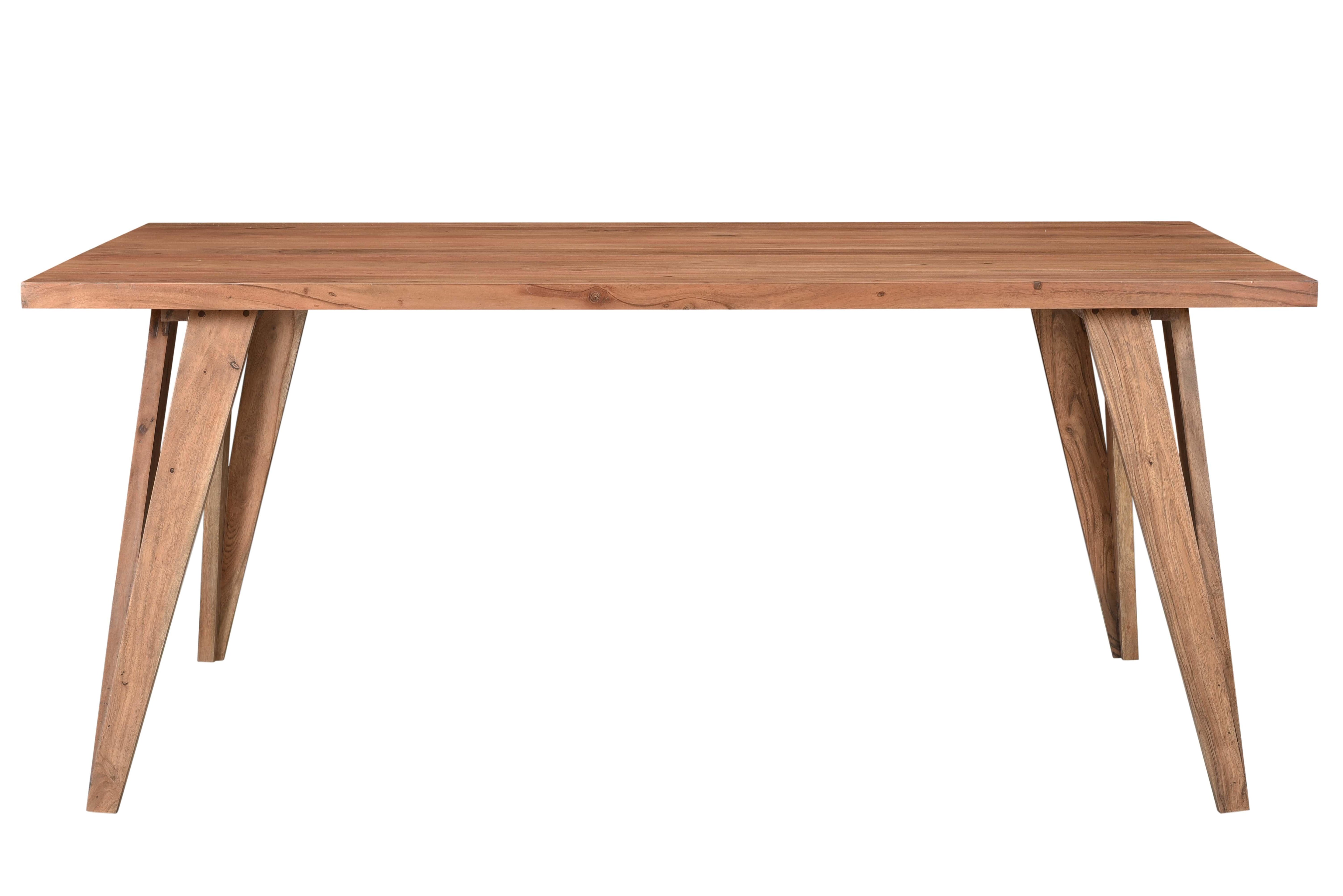 Vivo Solid Acacia Wood Dining Table