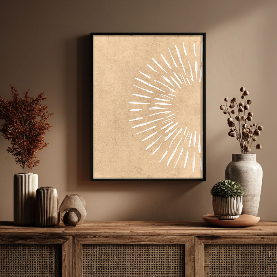 Burst – Abstract Energy Wall Painting
