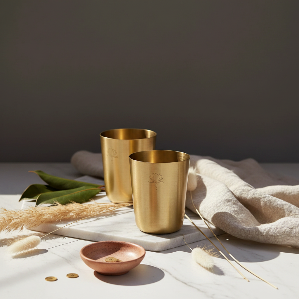 Brass Tumblers & Drinking Water Glass | Brass Drinkware -  BUY 1 GET 1 FREE