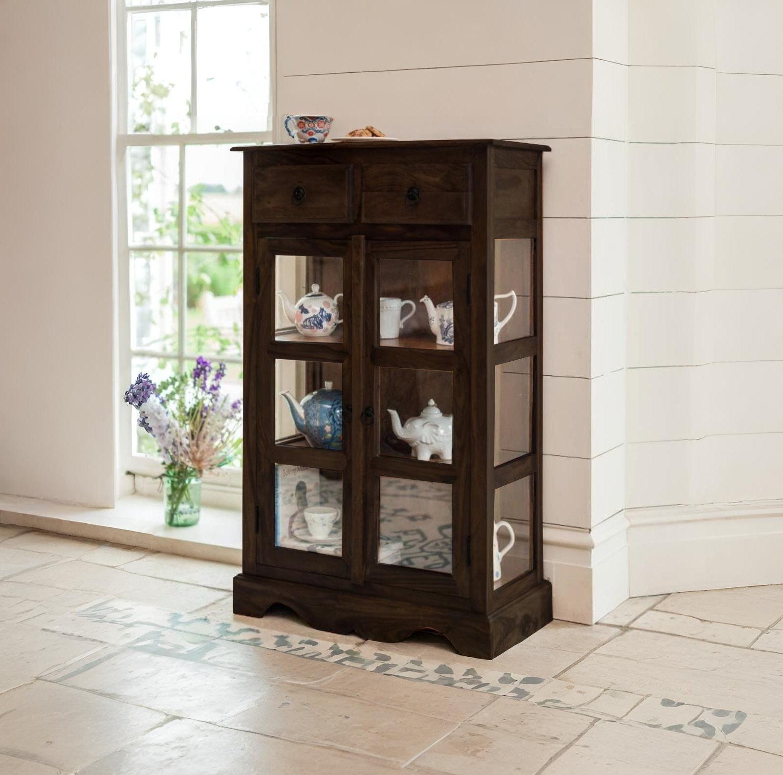 Sheesham Wood Kitchen Crockery Cabinet