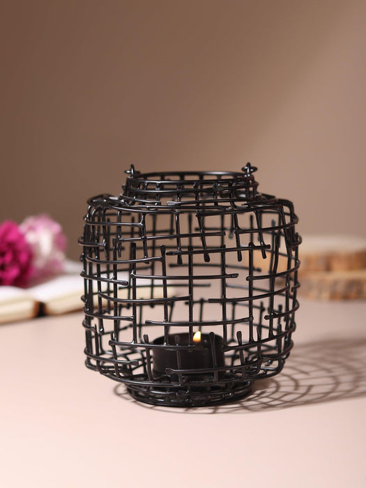 Basketweave Tea Light Holder