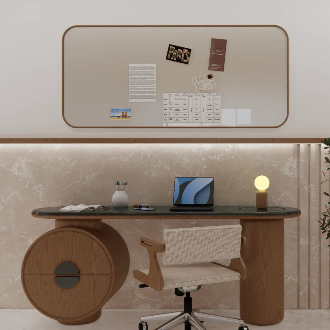 Viraam Desk | Solid Wood and Branded Plywood with Veneer