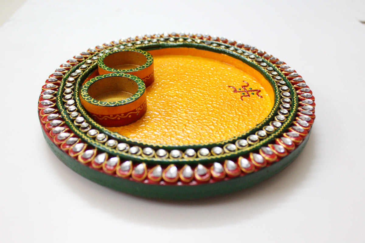Round Pooja Thali