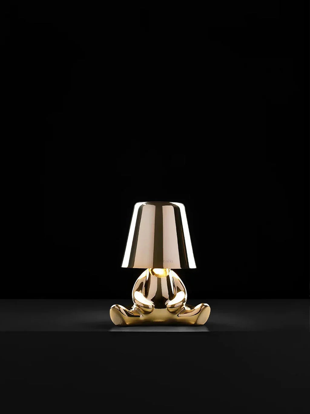 Zoid Cordless LED Table Lamp for Living Room | Rechargeable Resin Lamp with Touch Dimmer for Mood Lighting