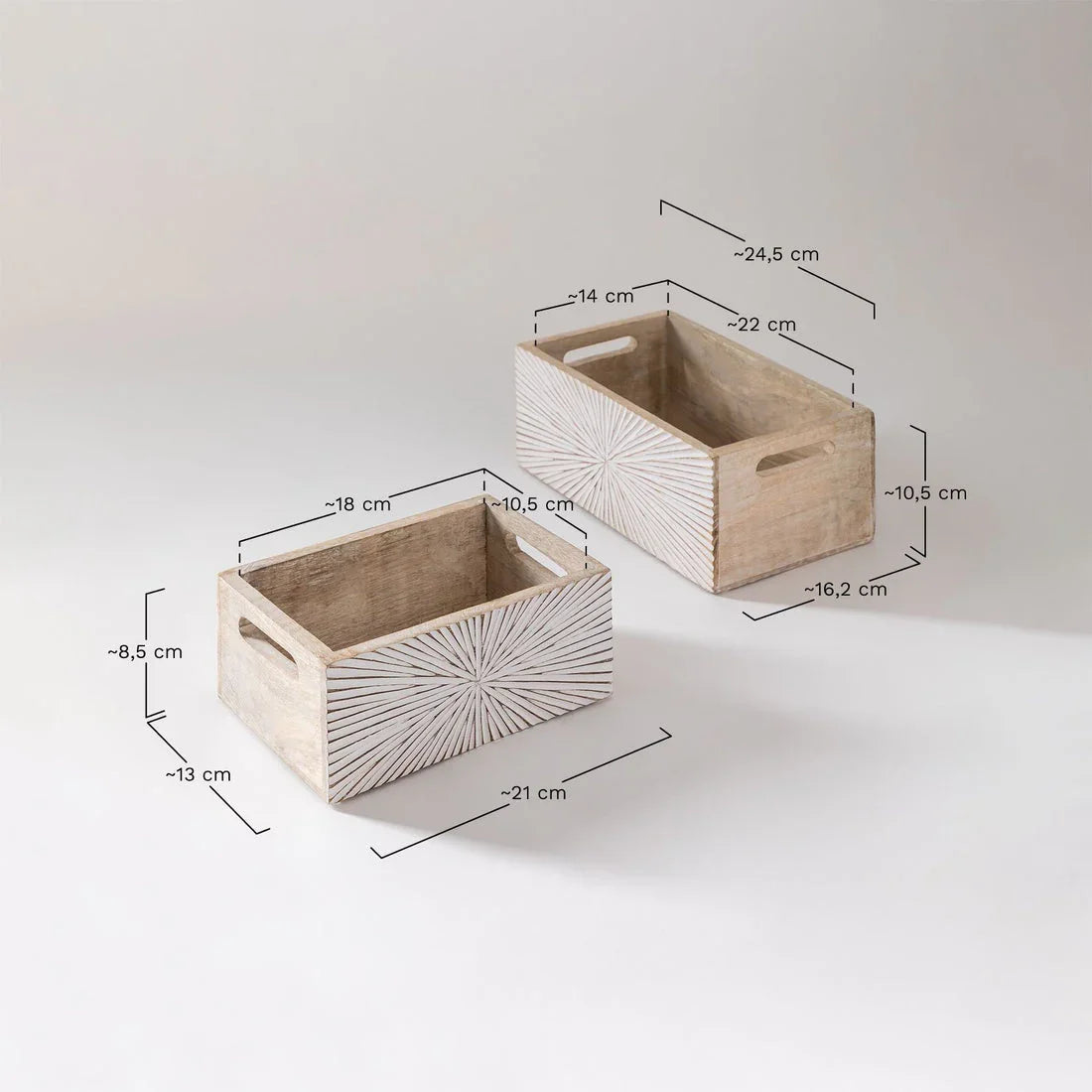 Zarko Carved Storage Basket