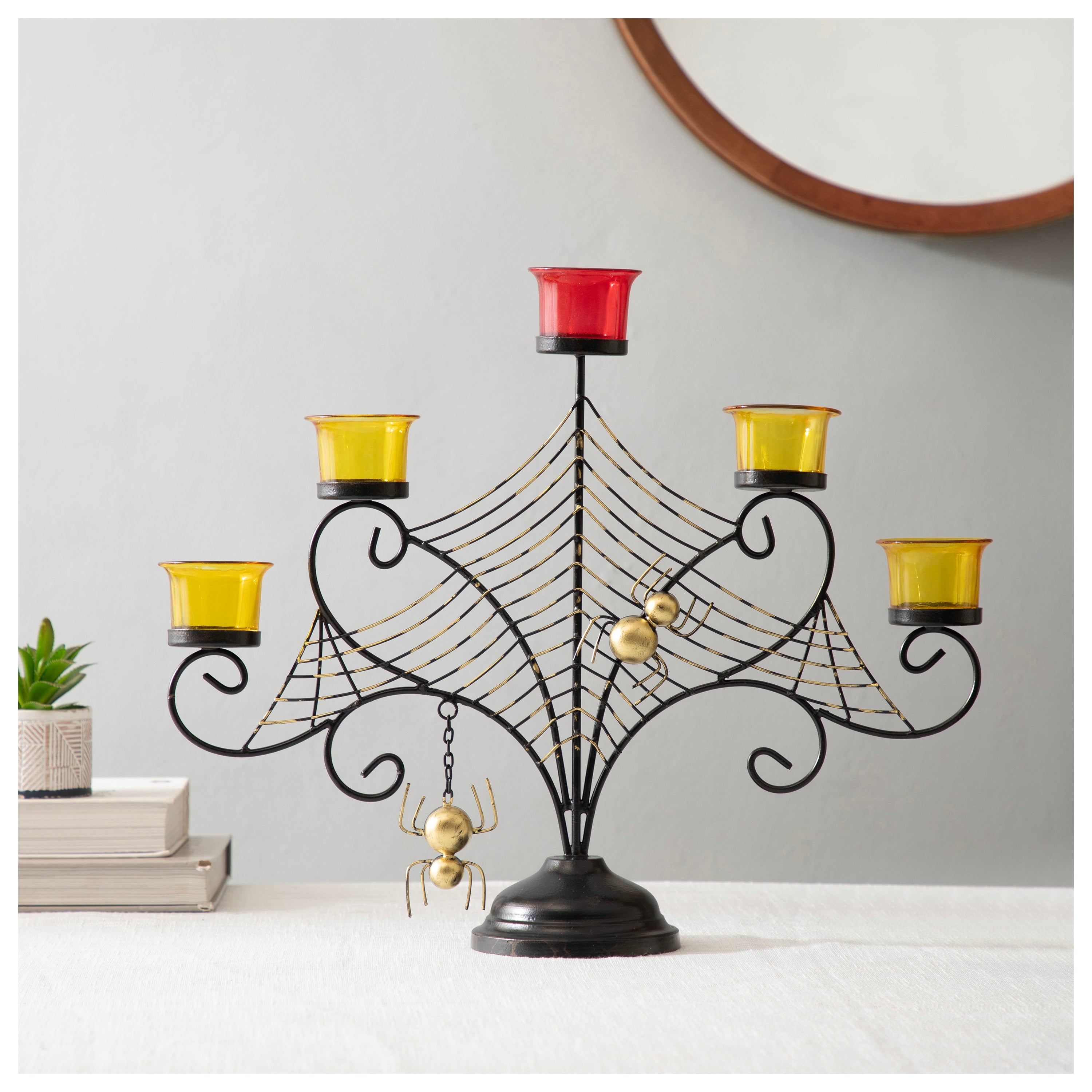 Aracne Metal Candle Stand