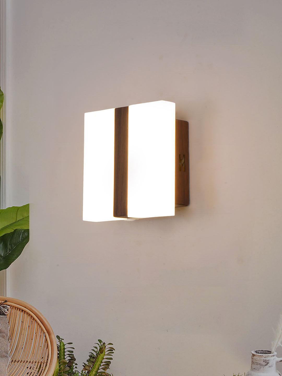 Modern Square 4 Inch Bar 12W Warm White LED Wall Light