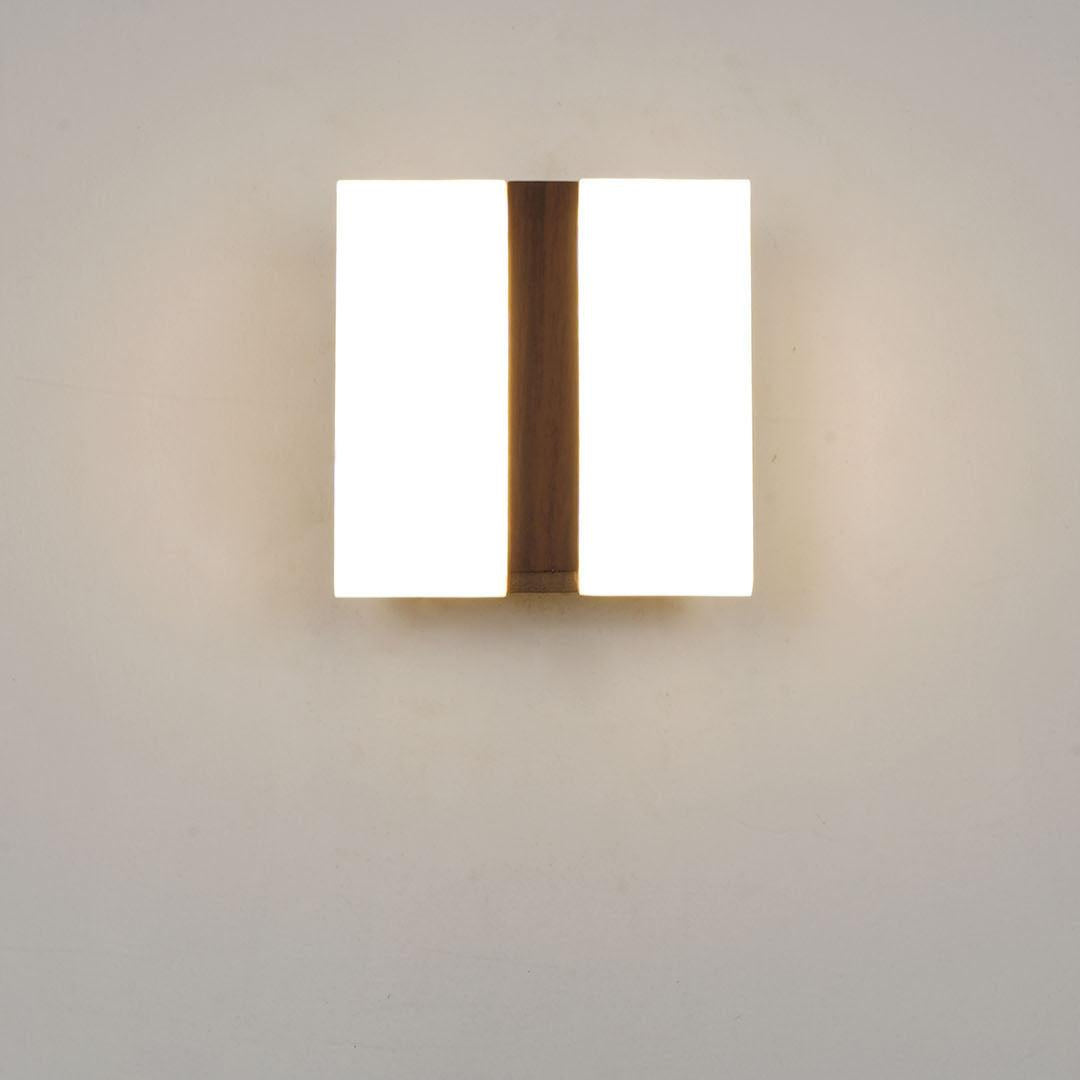 Modern Square 4 Inch Bar 12W Warm White LED Wall Light