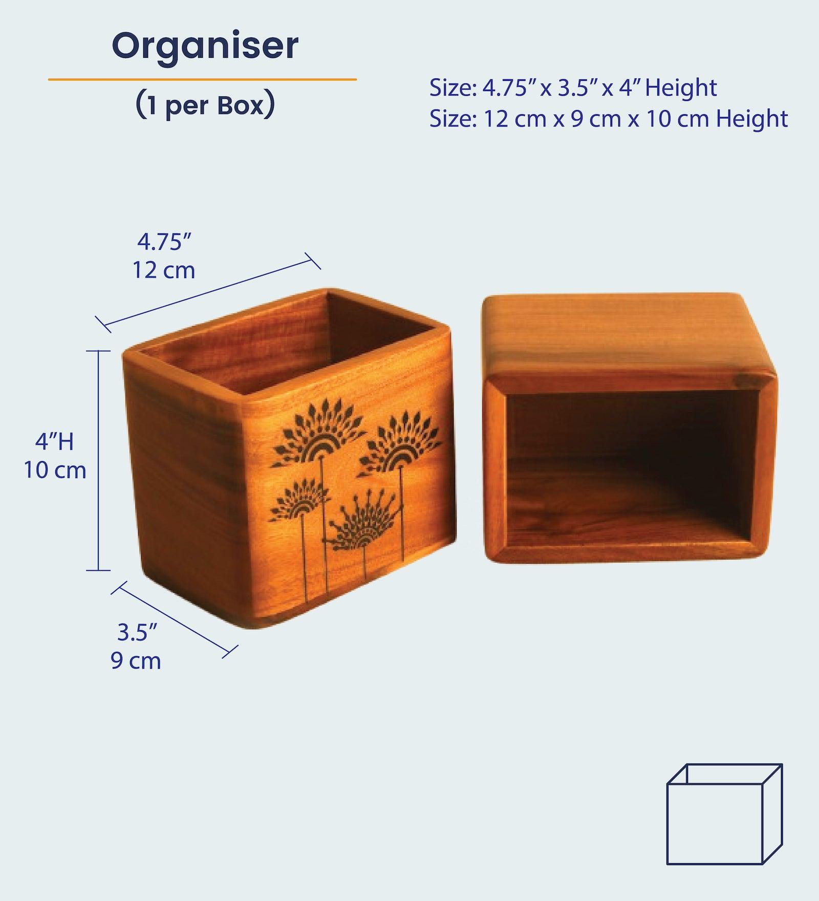 Compact Spoon Holder Cotton Teak