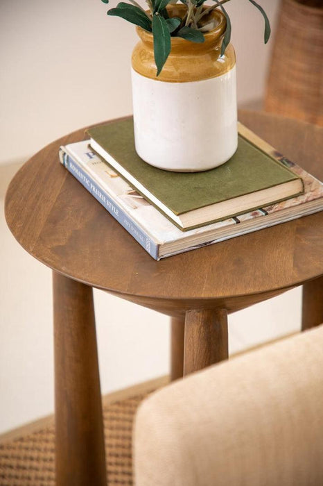 Wooden Four-Legged Side Table