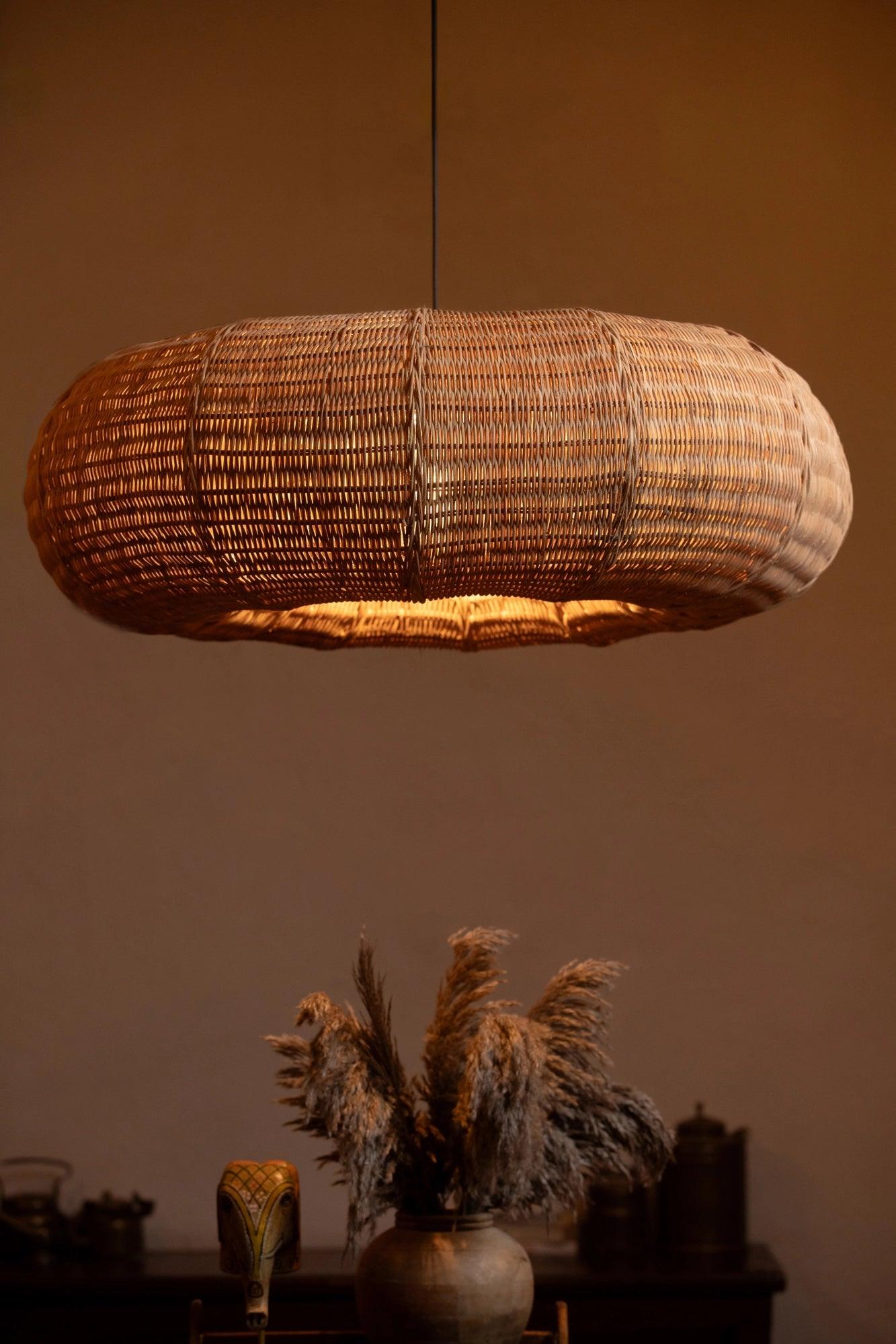 Rattan Donut Pendant Lampshade