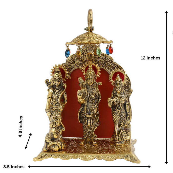 Lord Ram Darbar Idol with Red Velvet Gift box